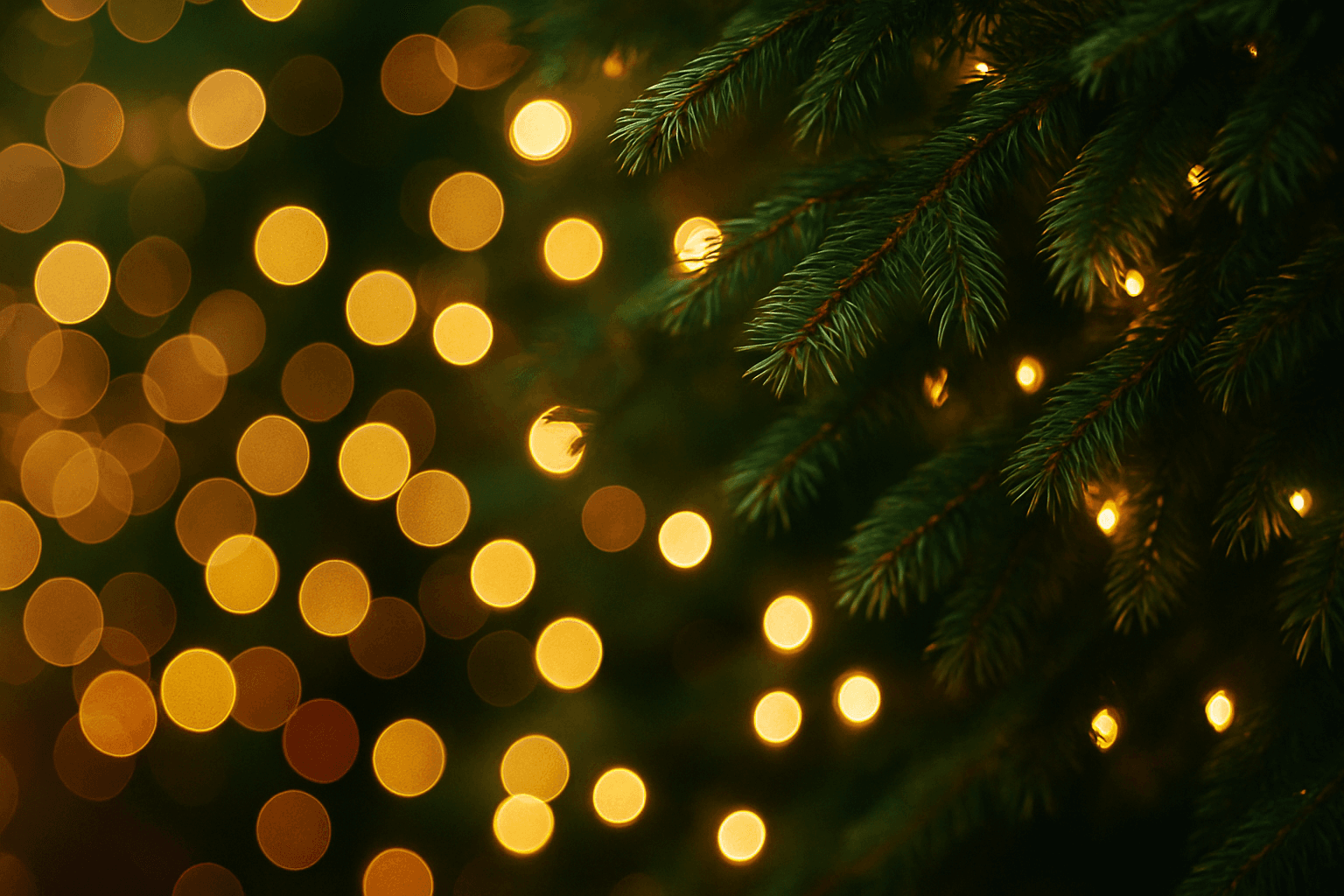 A christmas tree with lights